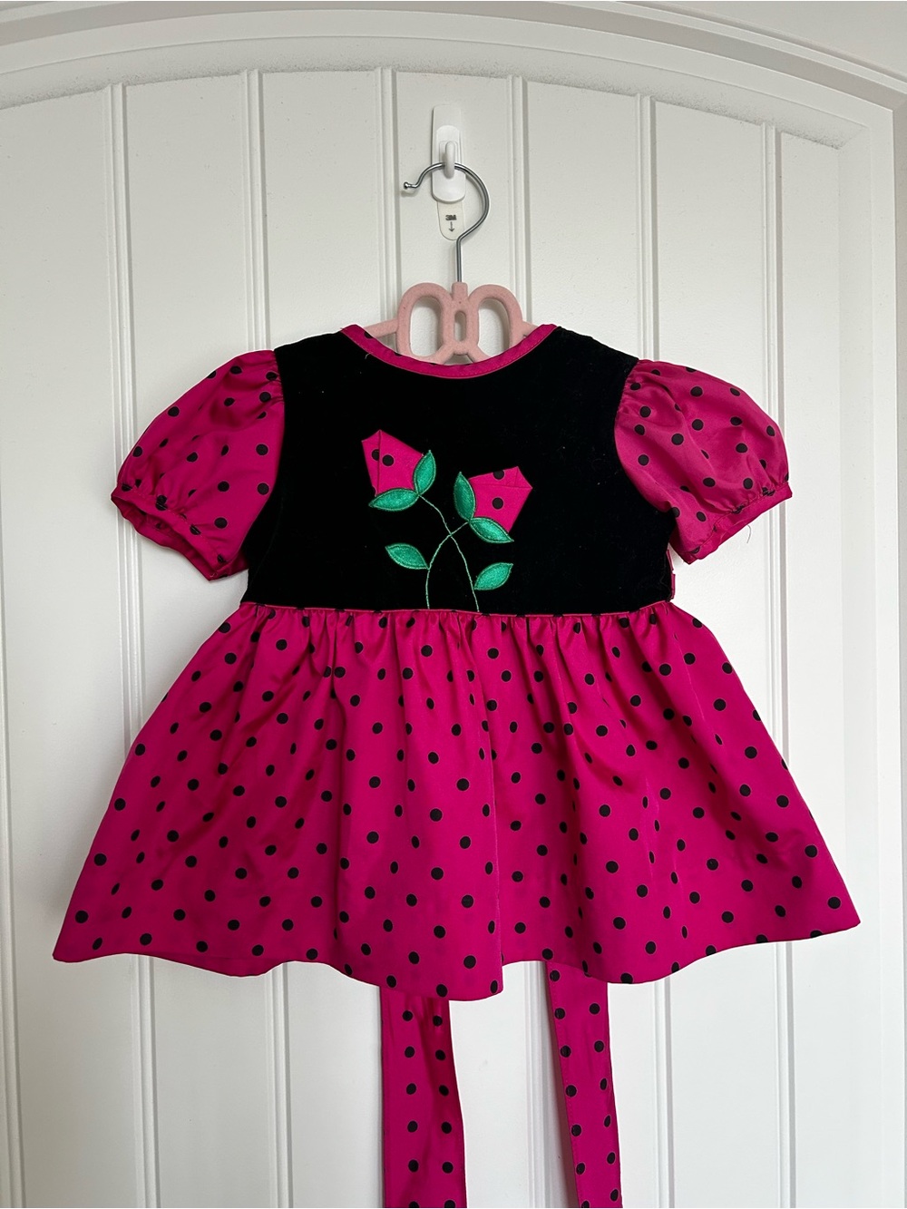Vintage Watermelon Rose Dress